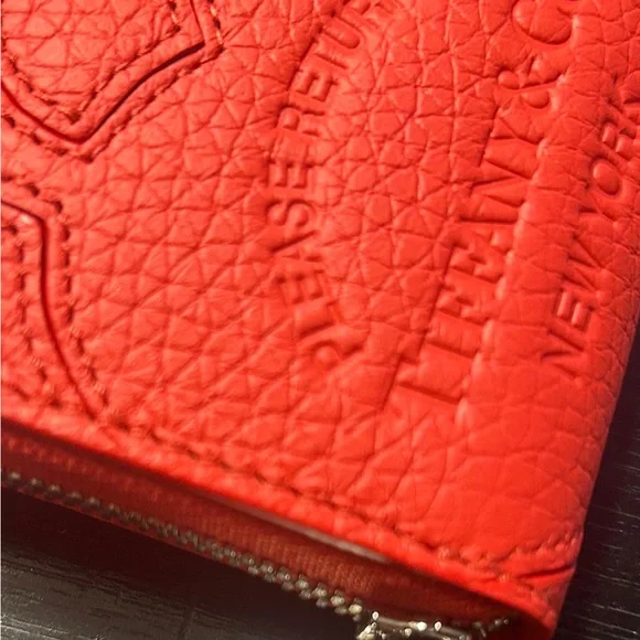 New! Tiffany & Co. “Return to Tiffany” Compact Zip Wallet - “Hibiscus” leather - Picture 7 of 14